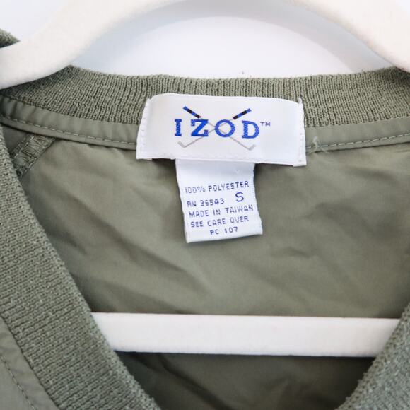 Vintage Izod Golf Windbreaker Jacket Sage Green Small - Picture 3 of 5